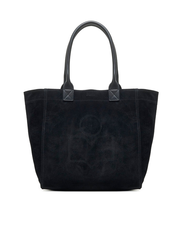 Yenkee Suede Logo Tote Bag