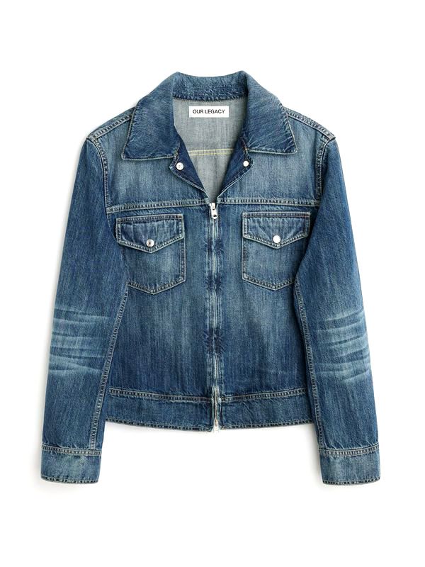 Zip-Up Denim Jacket