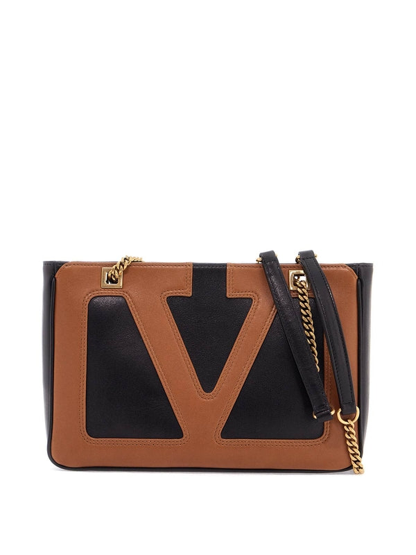 Viva Superstar V Logo Leather Small Shoulder Bag