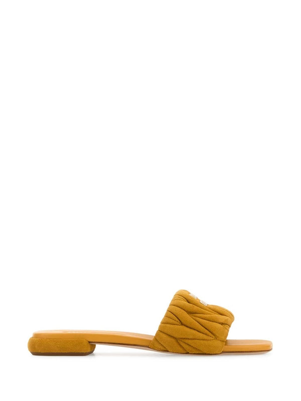 Miu Miu Orange Slides