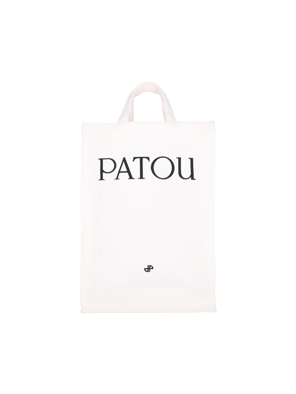 PATOU - Logo Cotton Tote Bag - Jente