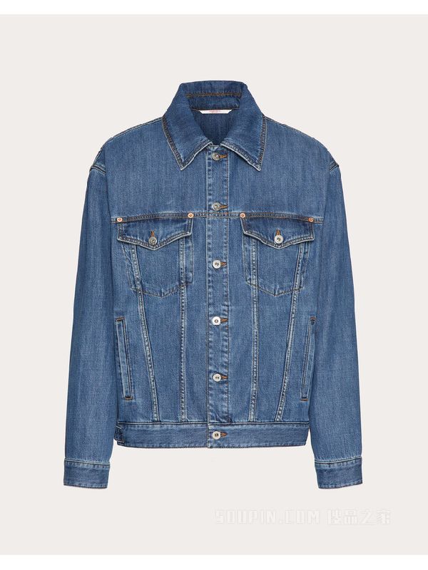 Back Logo Patch Denim Jacket