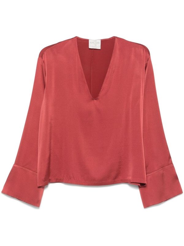 V-Neck Silk
  Blouse