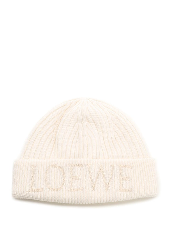 LOEWE - Logo Turnup Wool Beanie - Jente