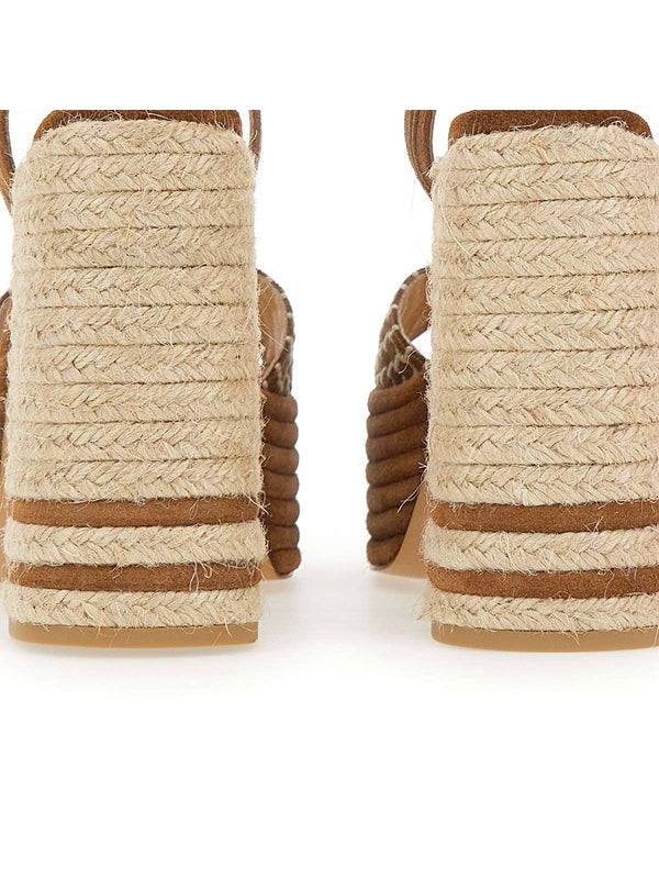 Castañer Brown Wedge Sandals