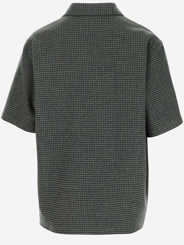 Wool Cashmere Check Shirt