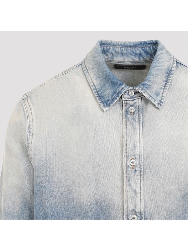 Washed Cotton Denim Shirt