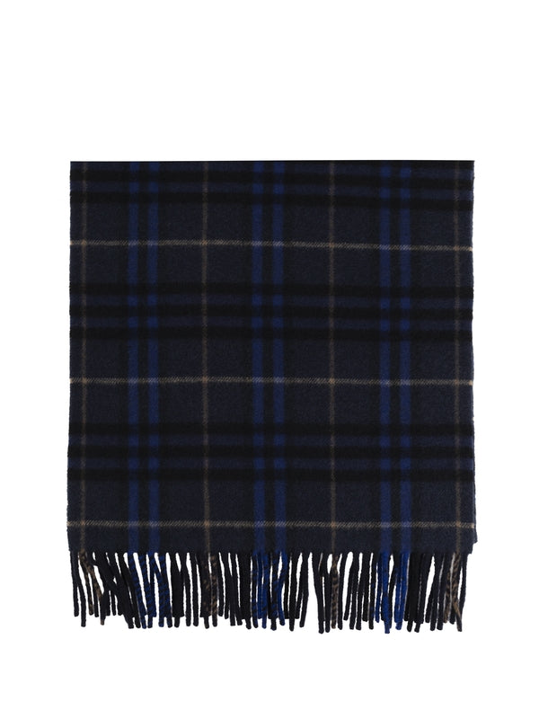 Check Pattern Cashmere Scarf