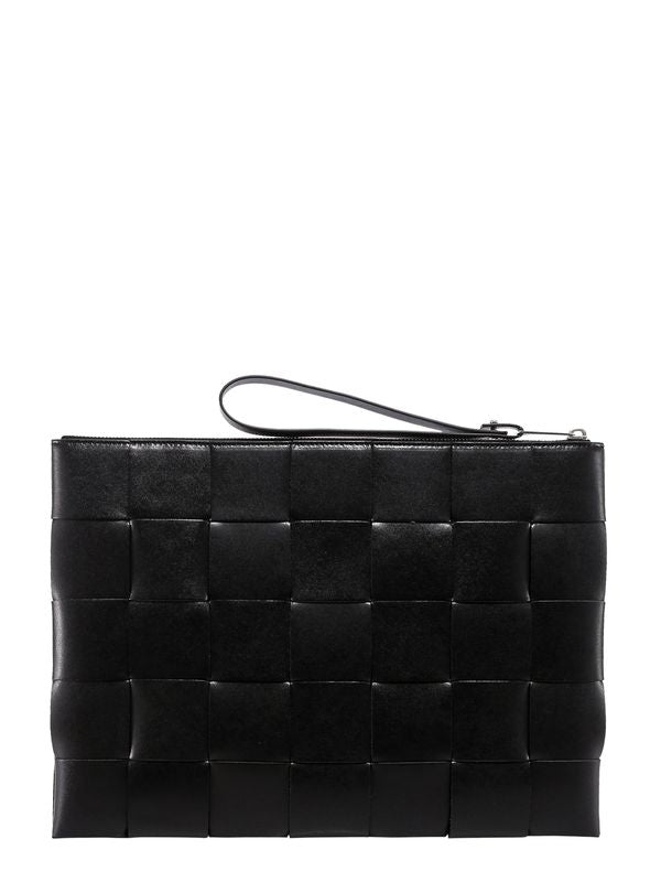 Cassette Leather Large Clutch Bag