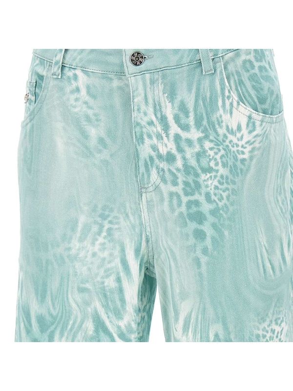 Leopard Printing Denim Pants
