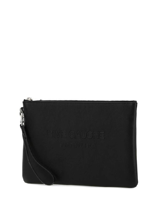 Calfskin Rive Gauche Logo Pouch