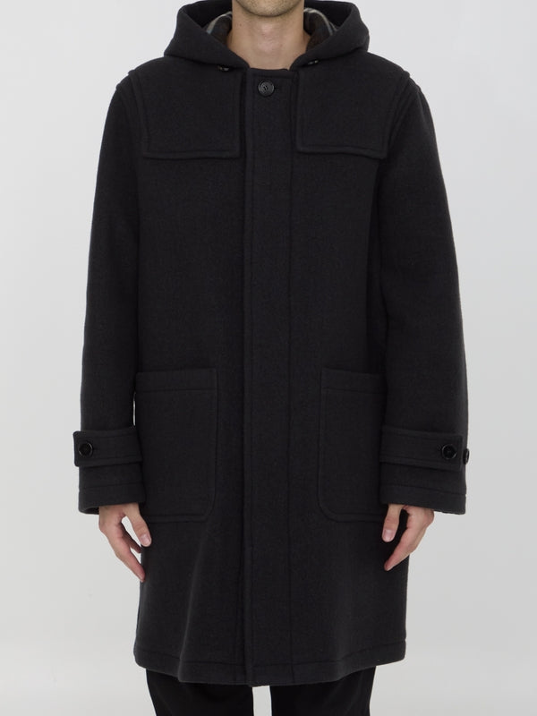 Wool hooded coat - jentestore_global