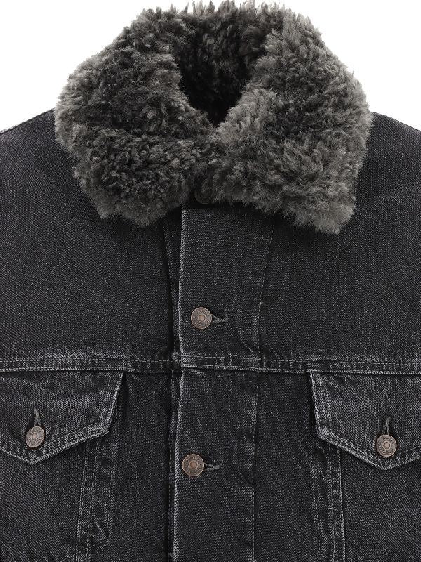 Shearing Collar Denim Jacket