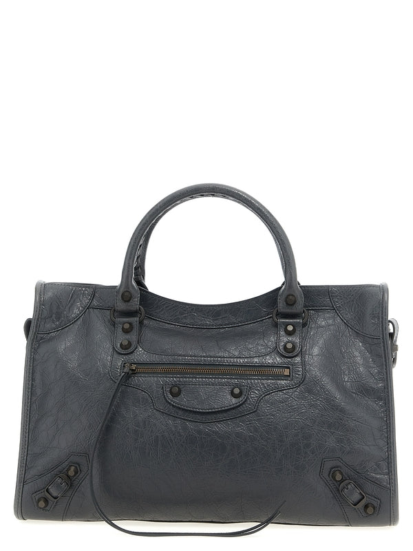 Balenciaga City Medium Grey Tote Bags