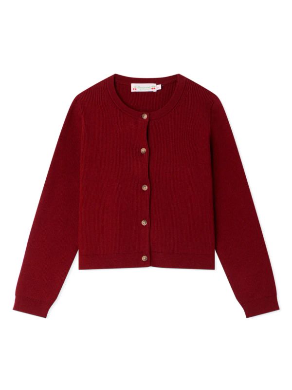 Crew Neck Cotton Cashmere Cardigan