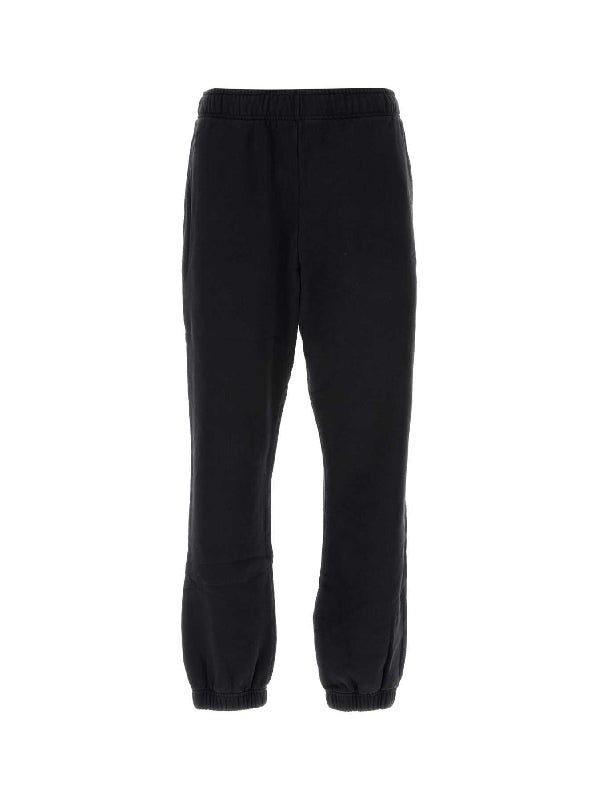 Black Cotton Banded Jogger Pants