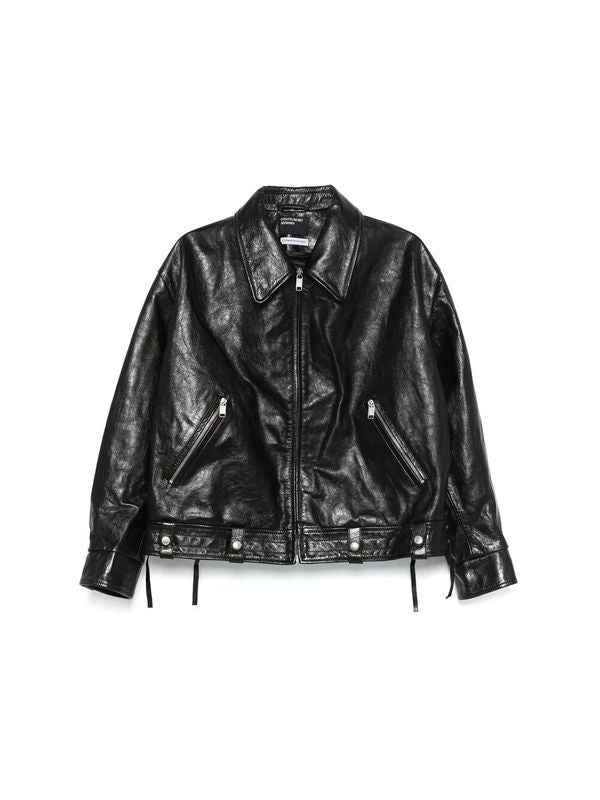 Back Printing Lambskin Jacket