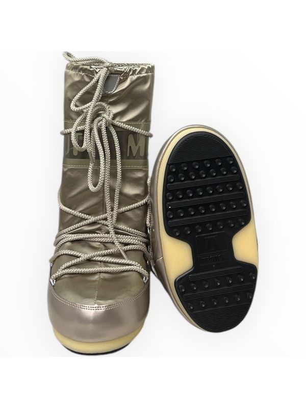 Moon Boot Gold Middle Boots