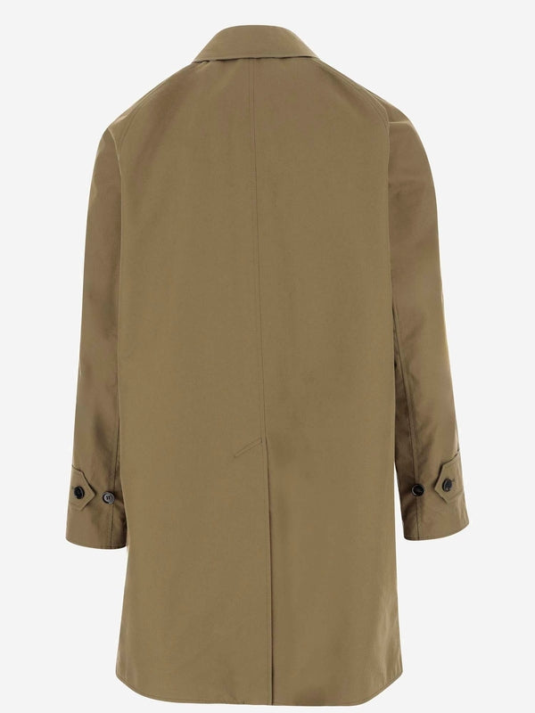 Check Pattern Trench Coat