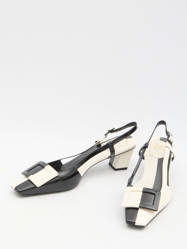 Belle Vivier Leather Slingback Heels - Jente