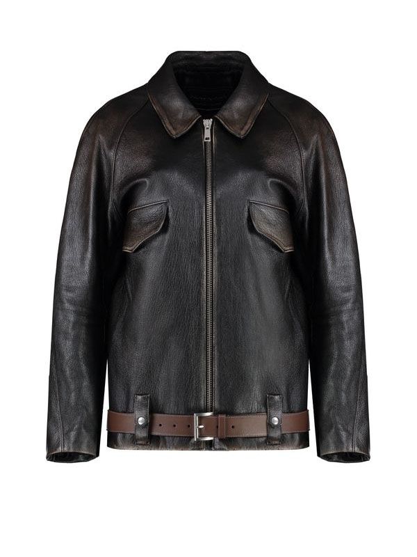 Belt Leather Jacket