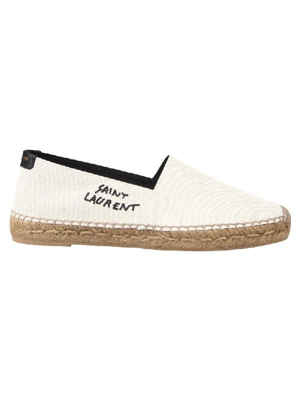 Logo Embroidery Cotton Linen Espadrilles