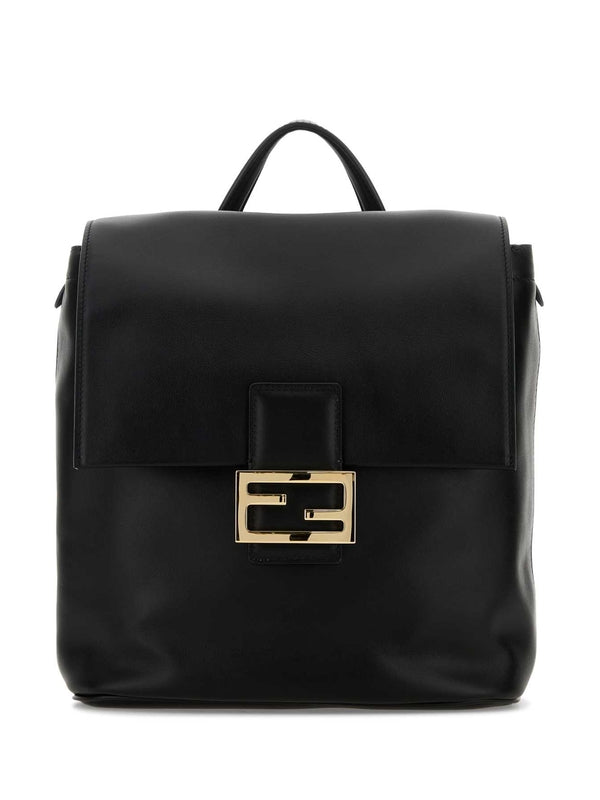 Fendi Ff Black Backpacks