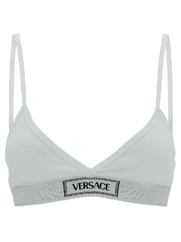 Logo Patch Cotton Bralette