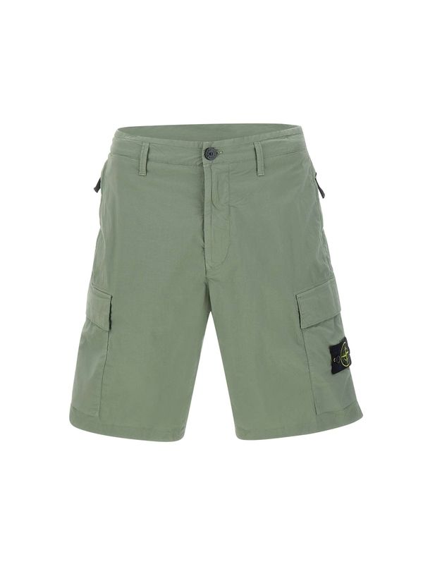 Wappen Patch Cotton Cargo Shorts
