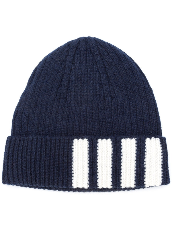 Thom Browne Navy Beanies