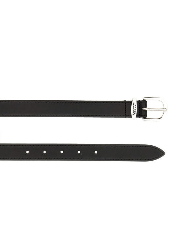 Zadd Logo Buckle Leather Belt