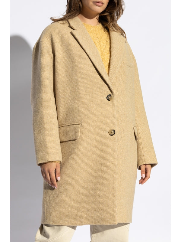 Limiza Single Breasted Wool Blend Coat