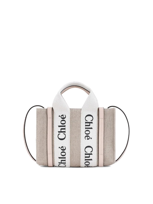 Woody Logo Strap Tote Bag