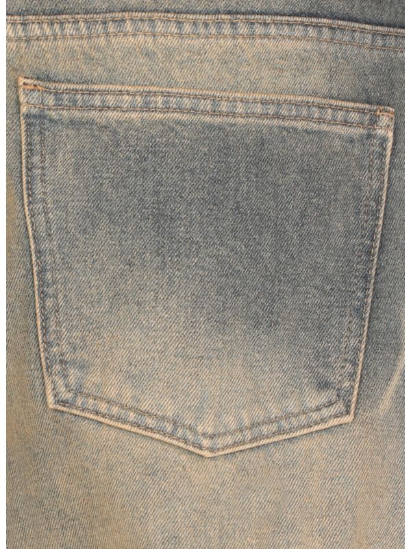 Vintage Washed Wide Denim Pants