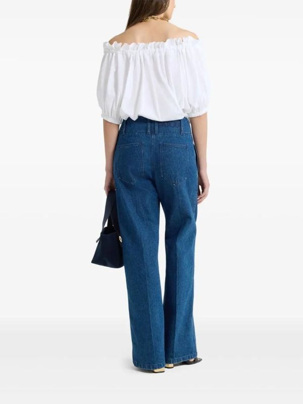 Drawstring
  Off-Shoulder Top