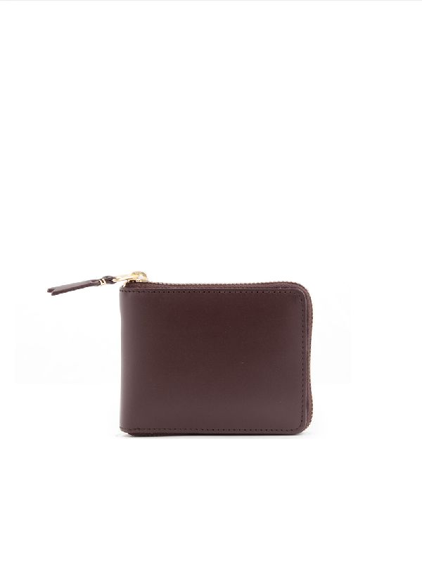 Brown Leather Zip Around Card Holder