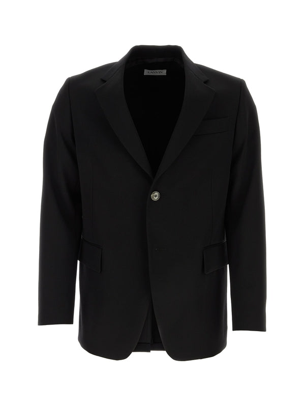 Wool Single-breasted Tailored Jacket