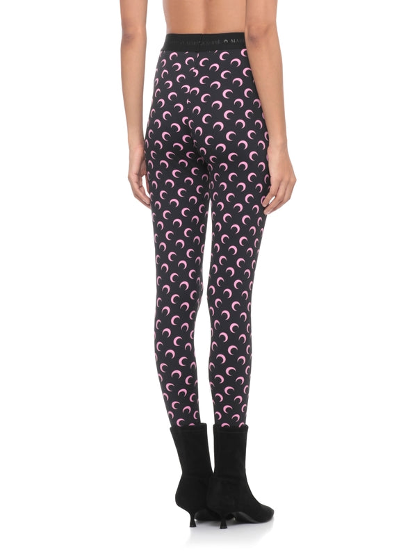 Marine Serre Black Leggings