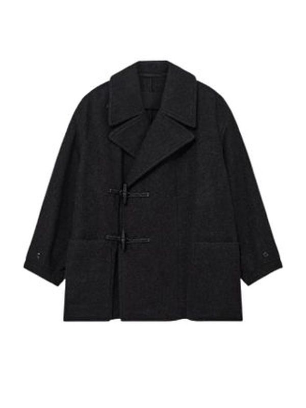 Alpaca Wool Short Duffle Coat