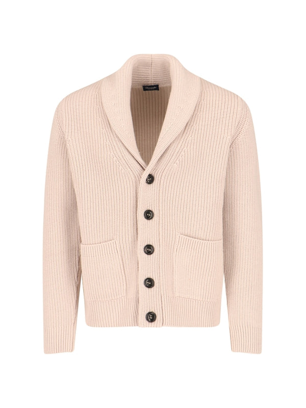 Drumohr - Ribbed Wool Cardigan - Jente
