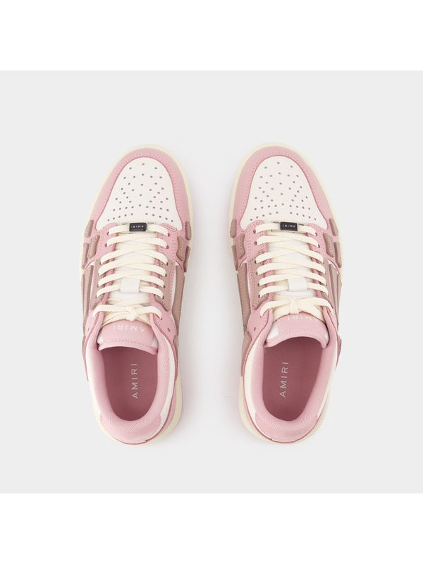 スケルレザーロートップスニーカー