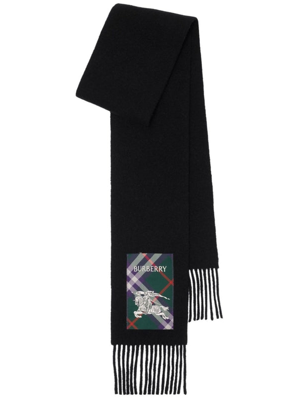 Ekd Label Check Cashmere Scarf