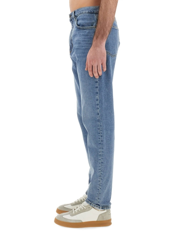 Back Logo Patch Denim Pants