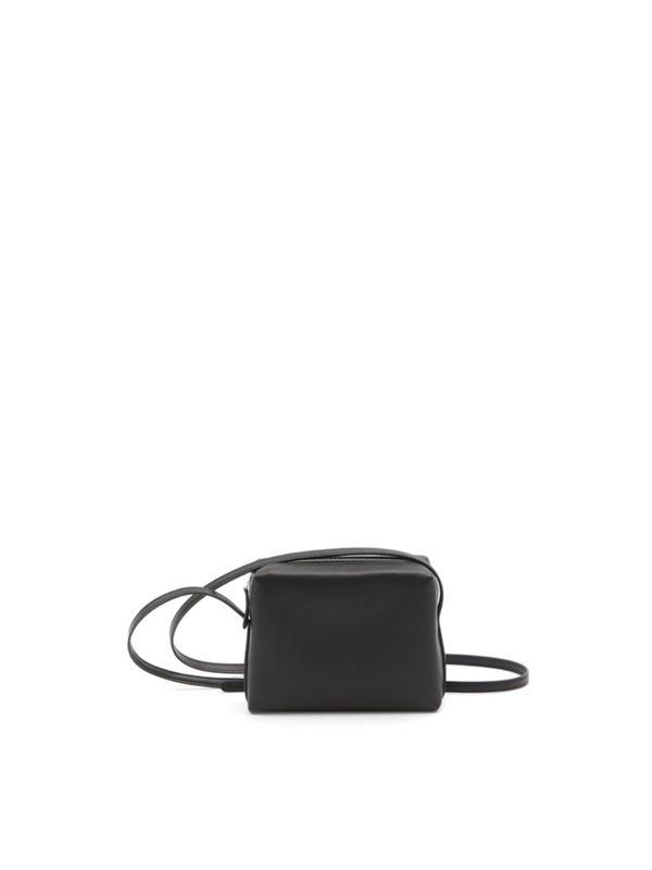 Regent Black Leather Shoulder Bag