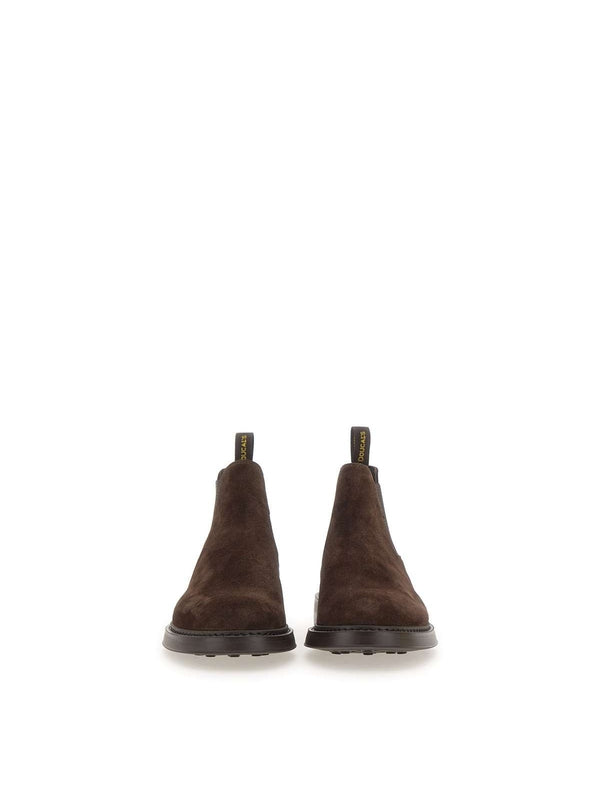 Brown Suede Chelsea Boots
