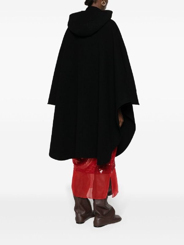 Wool Cashmere Cape Coat