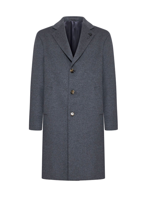 Boutonniere Single Wool Coat