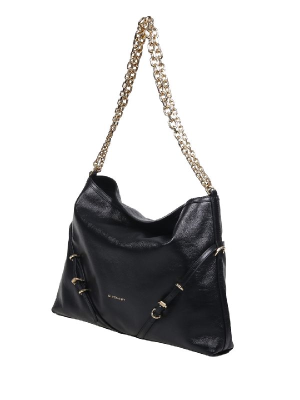 Voyou Logo Chain Shoulder Bag