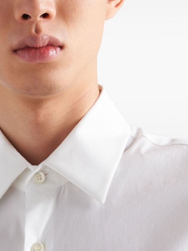 White
  Cotton Blend Shirt