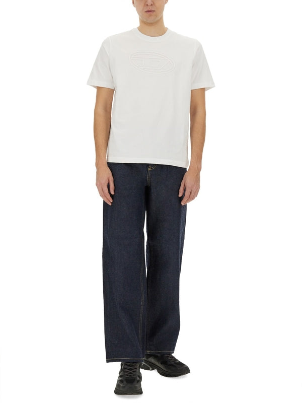 Back Logo Patch Denim Pants